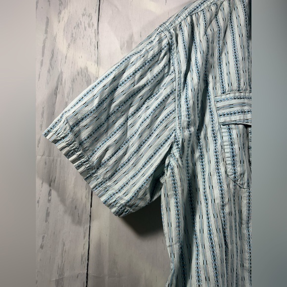 Prana Button Down Organic Cotton Mens Short Sleeve Relaxed Fit Shirt Sz XL - Picture 5 of 13